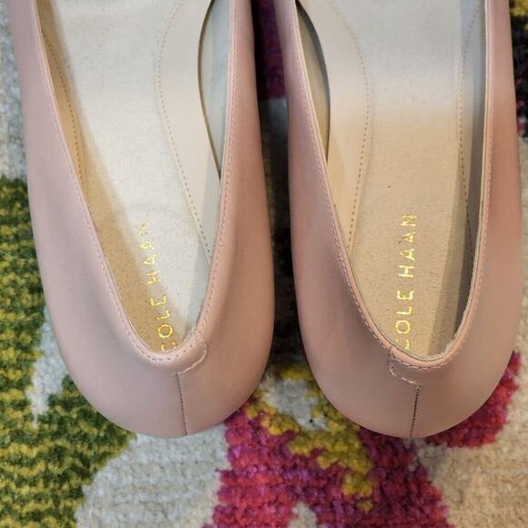 Cole Haan waterproof Pale pink Block Heel go to pumps heels‎ size 9.5 new - Picture 7 of 8